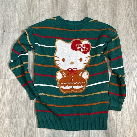 Hello Kitty Sanrio Striped Sweater - Picture 1 of 5